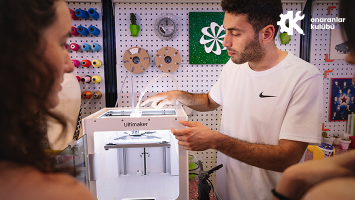 ONARANLAR KULÜBÜ İLE 3D PRINTER İLE PİN ATÖLYESİ